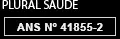 Logo da Agencia Nacional de Saúde e número ANS da Plural Saúde 41855-2